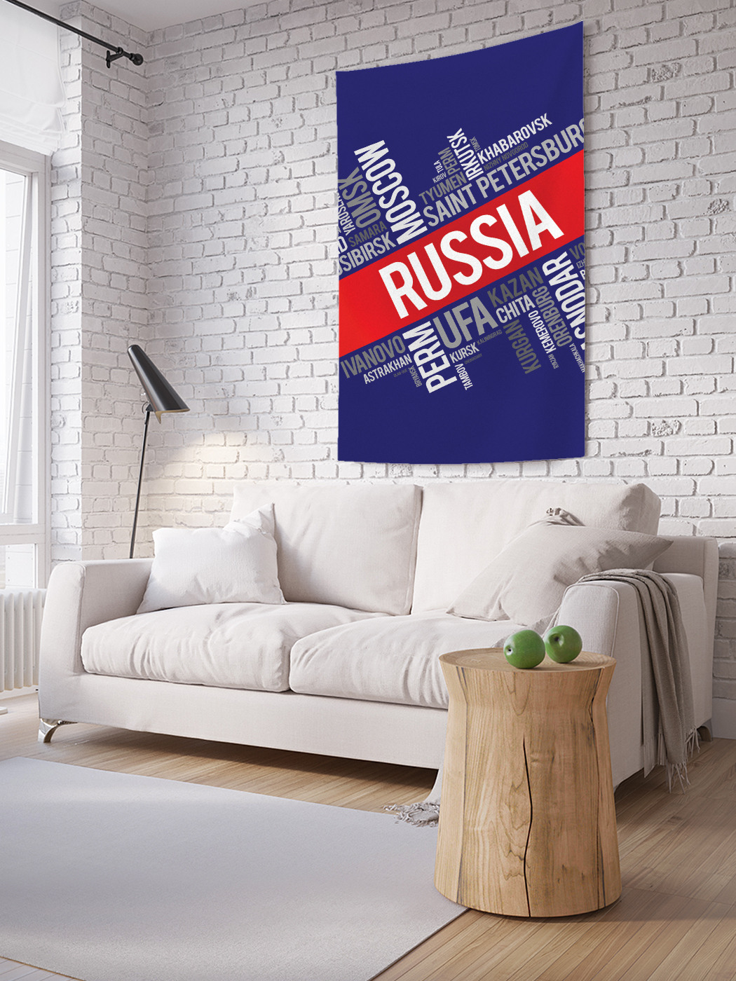 

Вертикальное фотопанно на стену JoyArty Города России 100x150 см, Города России