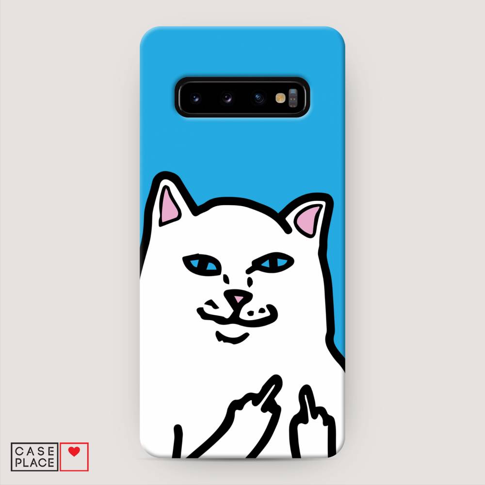 

Пластиковый чехол "Кот жесть" на Samsung Galaxy S10 +, 27120-7