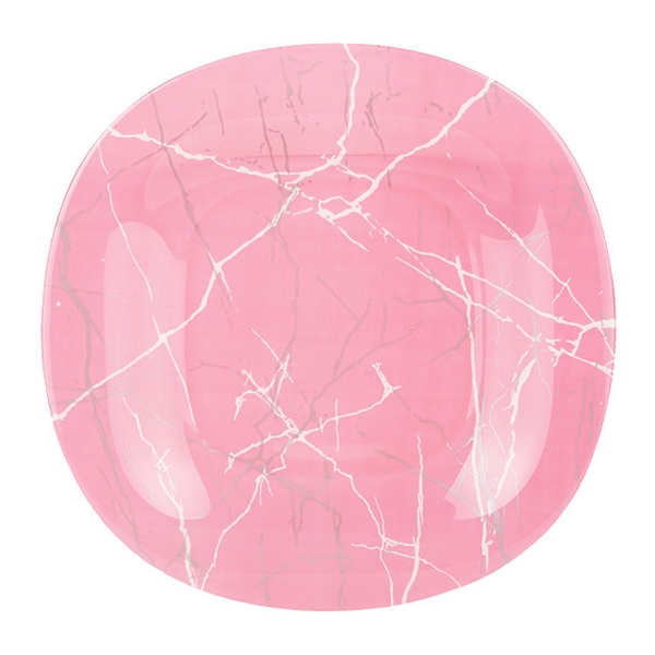 

Тарелка Luminarc Marble Pink Silver 27 см, Красный