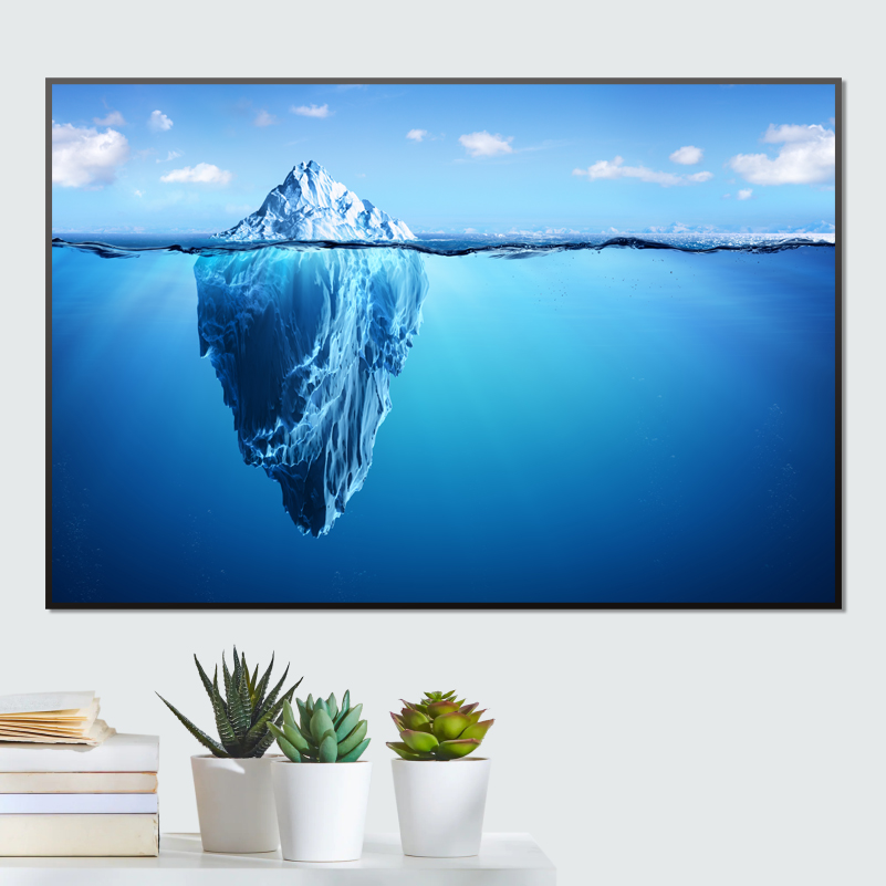 

Постер на холсте ПолиЦентр Айсберг 40х30 см, Айсберг