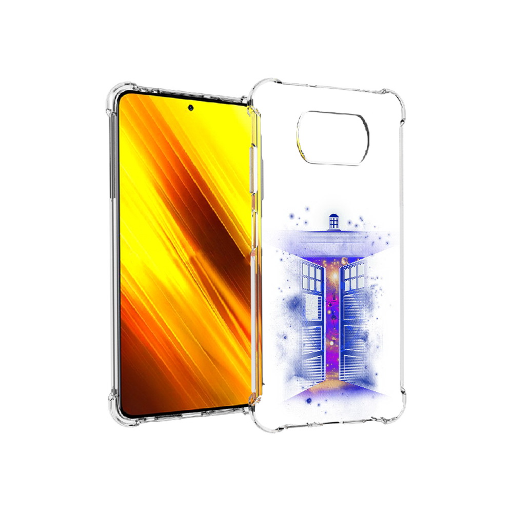 

Чехол MyPads Tocco для Xiaomi Poco X3 фиолетовый уголок абстракция (PT154881.262.659), Прозрачный, Tocco