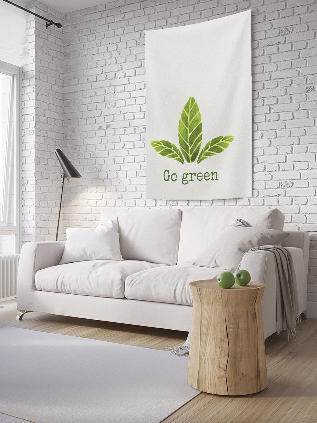 

Вертикальное фотопанно на стену JoyArty Go green 100x150 см, Go green