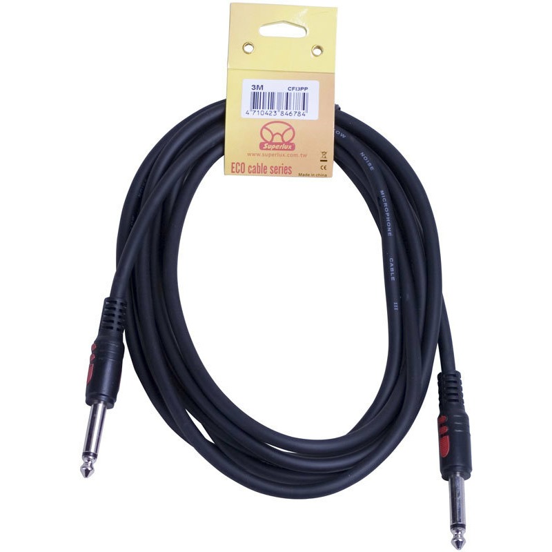 

Кабель аудио 1xJack - 1xJack SUPERLUX CFI3PP, CFI3PP