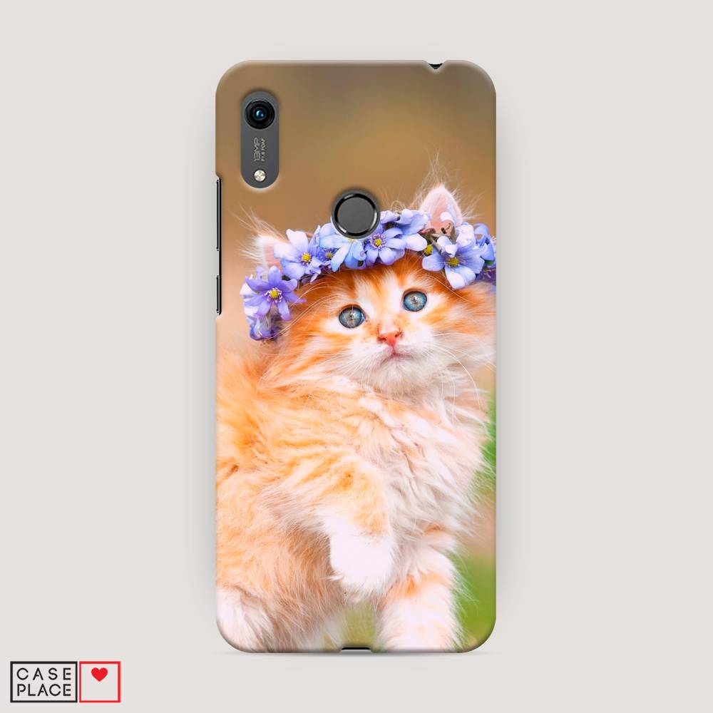 

Чехол Awog "Рыжий кот в венке" для Huawei Y6s