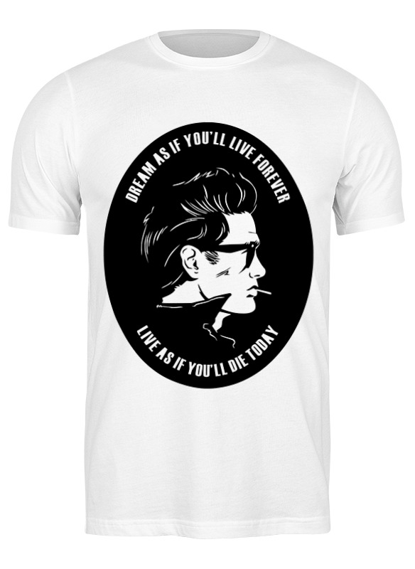 

Футболка мужская Printio Джеймс дин (james dean) белая XL, Белый, Джеймс дин (james dean)