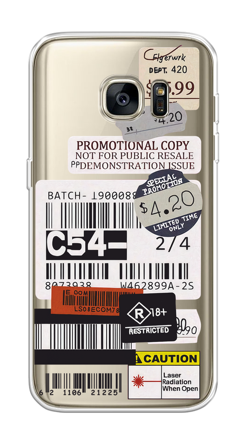 

Чехол на Samsung Galaxy S7 "Flight to Paris", Серый;бежевый, 24550-1