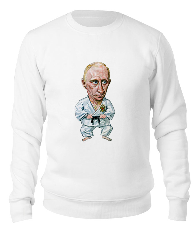 

Свитшот унисекс Printio Putin белый 2XL, Putin