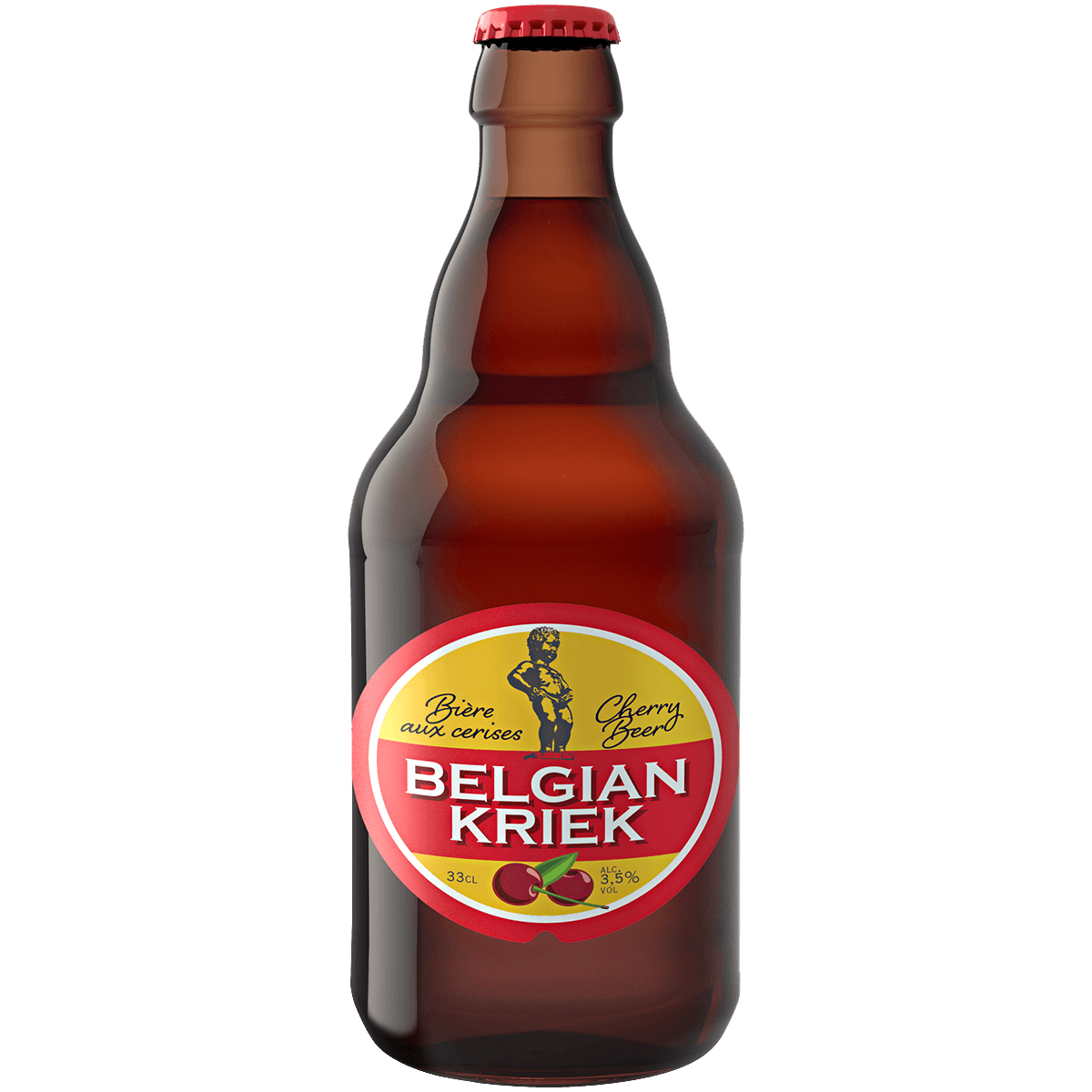 фото Пивной напиток belgian kriek светлый 0,33 л