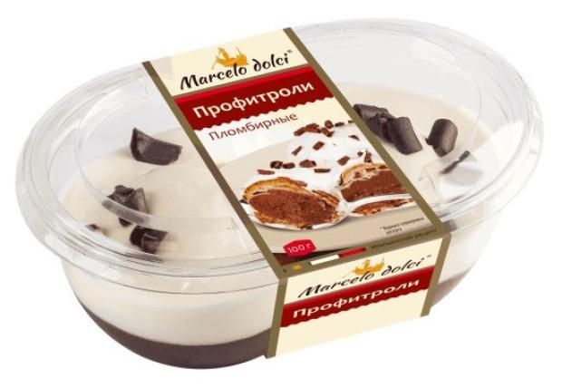 

Пирожные Marcelo Dolci Профитроли пломбирные 100 г