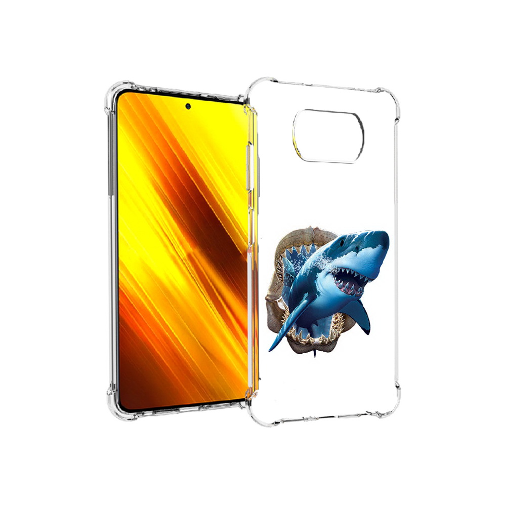 

Чехол MyPads Tocco для Xiaomi Poco X3 челюсти (PT154881.262.675), Прозрачный, Tocco