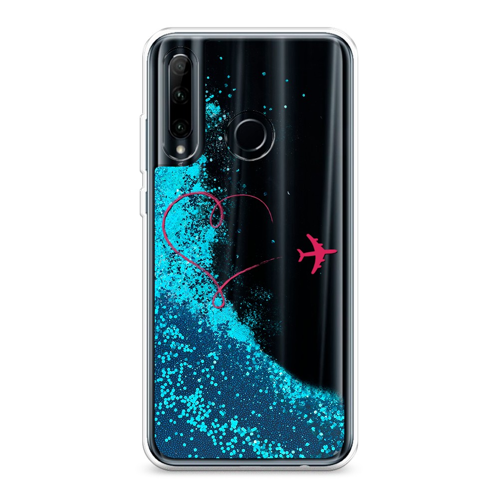 

Чехол Awog на Honor 10i/20 Lite 2019/20e/Huawei P Smart Plus 2019 "Сердце и самолет", Разноцветный, 68993-1
