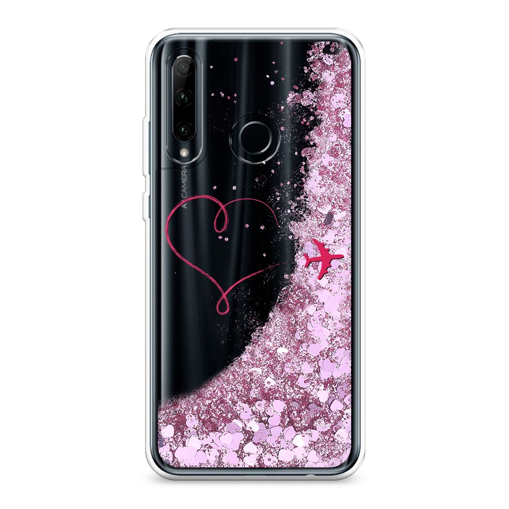 

Чехол Awog на Honor 10i/20 Lite 2019/20e/Huawei P Smart Plus 2019 "Сердце и самолет", Разноцветный, 68994-1