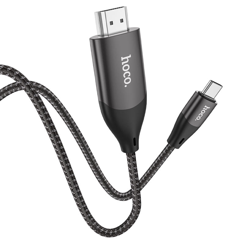 

Кабель Hoco UA16 Type-C - HDMI 4K для устройств с USB-C 3.1 (DP Alt Mode) 2 м, черный