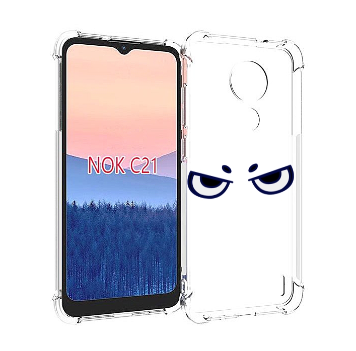 

Чехол MyPads злые-глазки для Nokia C21, Прозрачный, Tocco