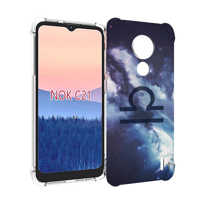 

Чехол MyPads знак зодиака весы 5 для Nokia C21, Прозрачный, Tocco