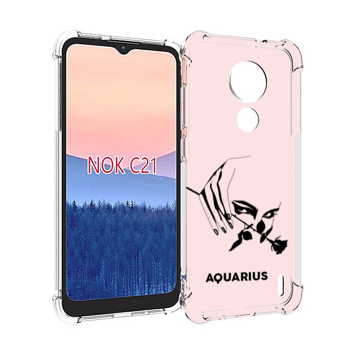 

Чехол MyPads знак зодиака водолеи 3 для Nokia C21, Прозрачный, Tocco