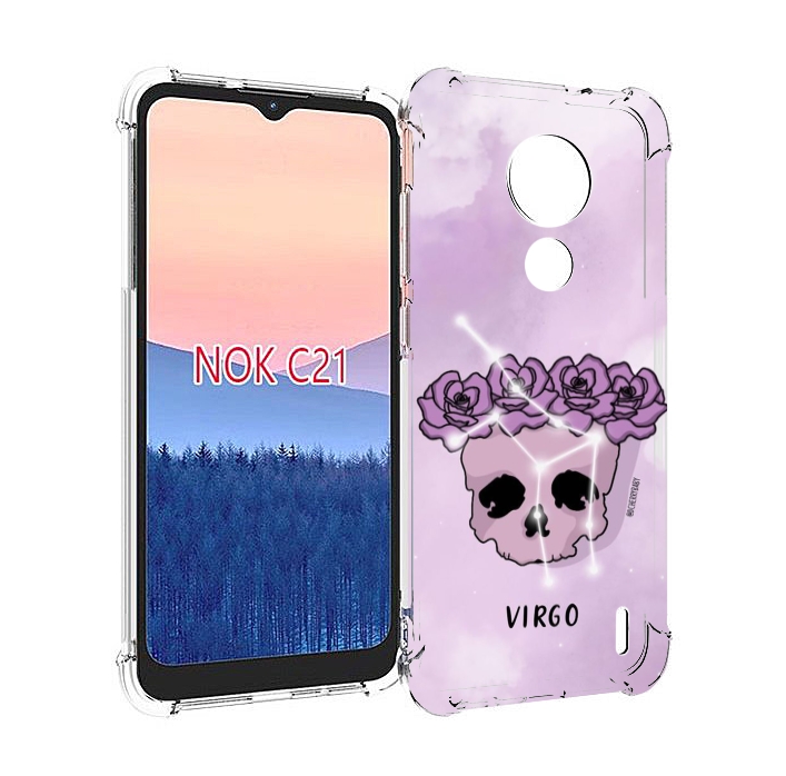 

Чехол MyPads знак зодиака дева 2 для Nokia C21, Прозрачный, Tocco