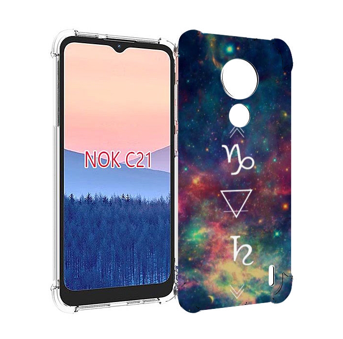 

Чехол MyPads знак зодиака козерог 5 для Nokia C21, Прозрачный, Tocco