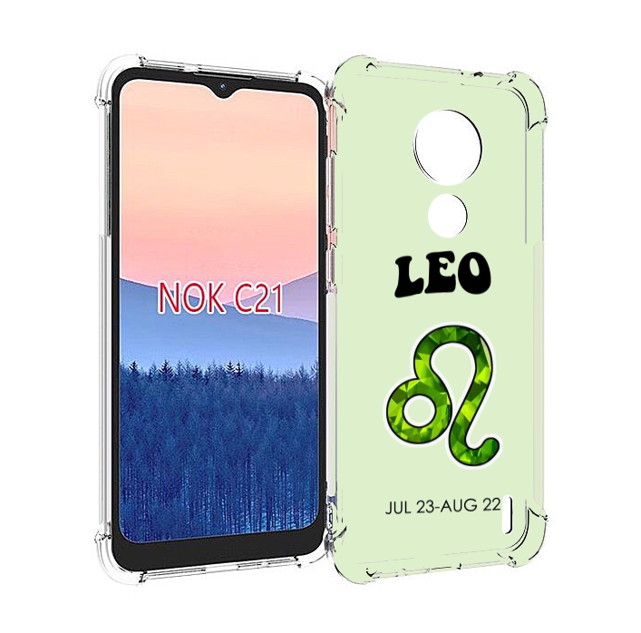 

Чехол MyPads знак зодиака лев 1 для Nokia C21, Прозрачный, Tocco