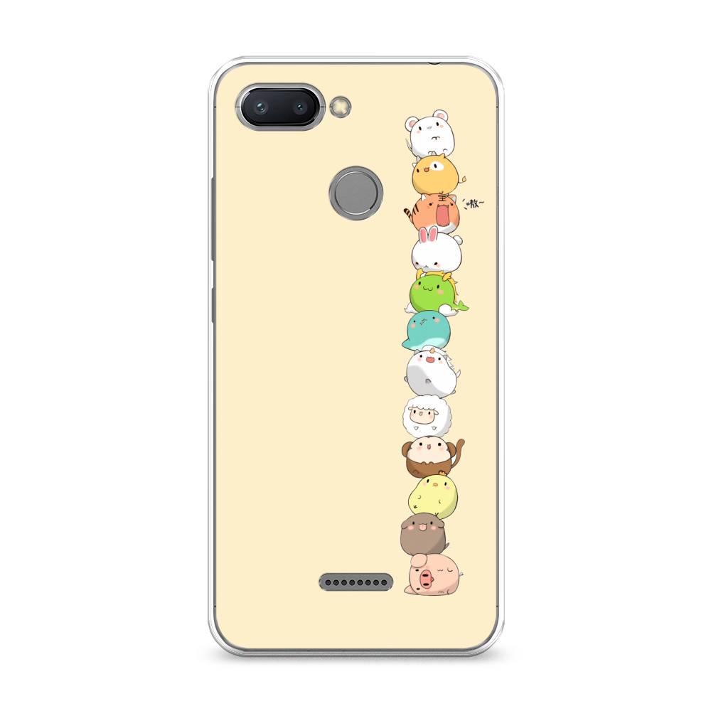 

Чехол Awog на Xiaomi Redmi 6 "Питомцы Чиби", Разноцветный, 33850-2