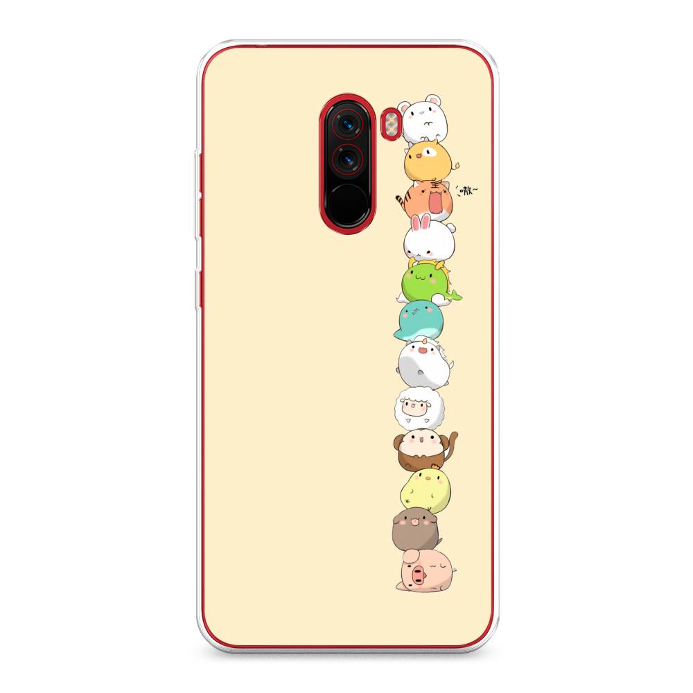 

Чехол Awog на Xiaomi Pocophone F1 "Питомцы Чиби", Разноцветный, 34450-2