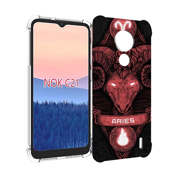 

Чехол MyPads знак зодиака овен 6 для Nokia C21, Прозрачный, Tocco
