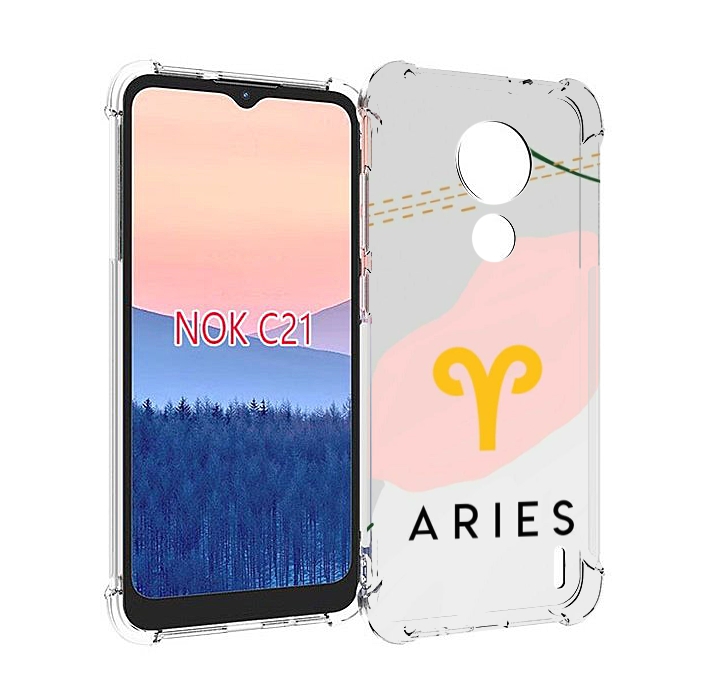 

Чехол MyPads знак зодиака овен 7 для Nokia C21, Прозрачный, Tocco