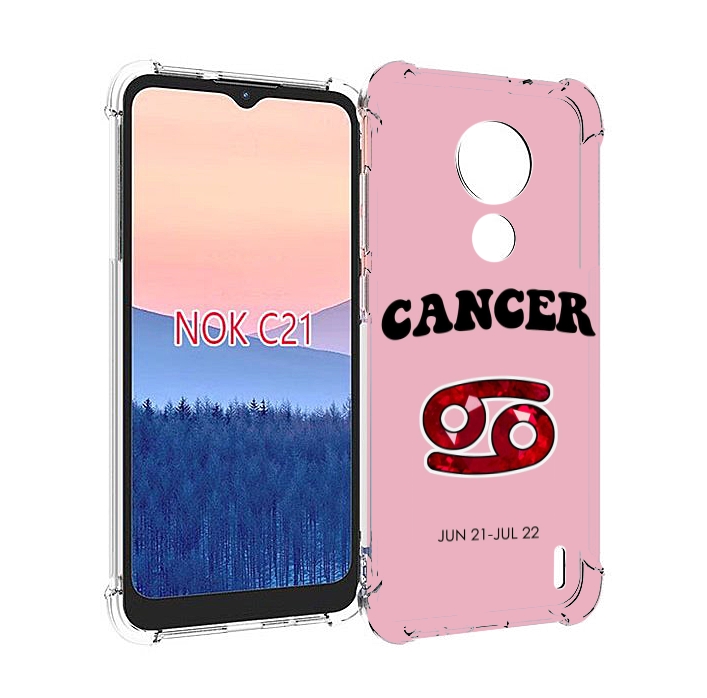 

Чехол MyPads знак зодиака рак 1 для Nokia C21, Прозрачный, Tocco