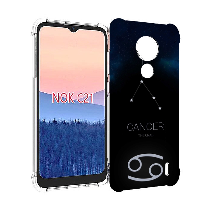 

Чехол MyPads знак зодиака рак 2 для Nokia C21, Прозрачный, Tocco