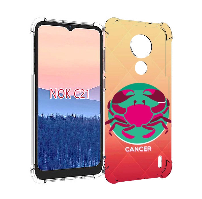 

Чехол MyPads знак зодиака рак 4 для Nokia C21, Прозрачный, Tocco