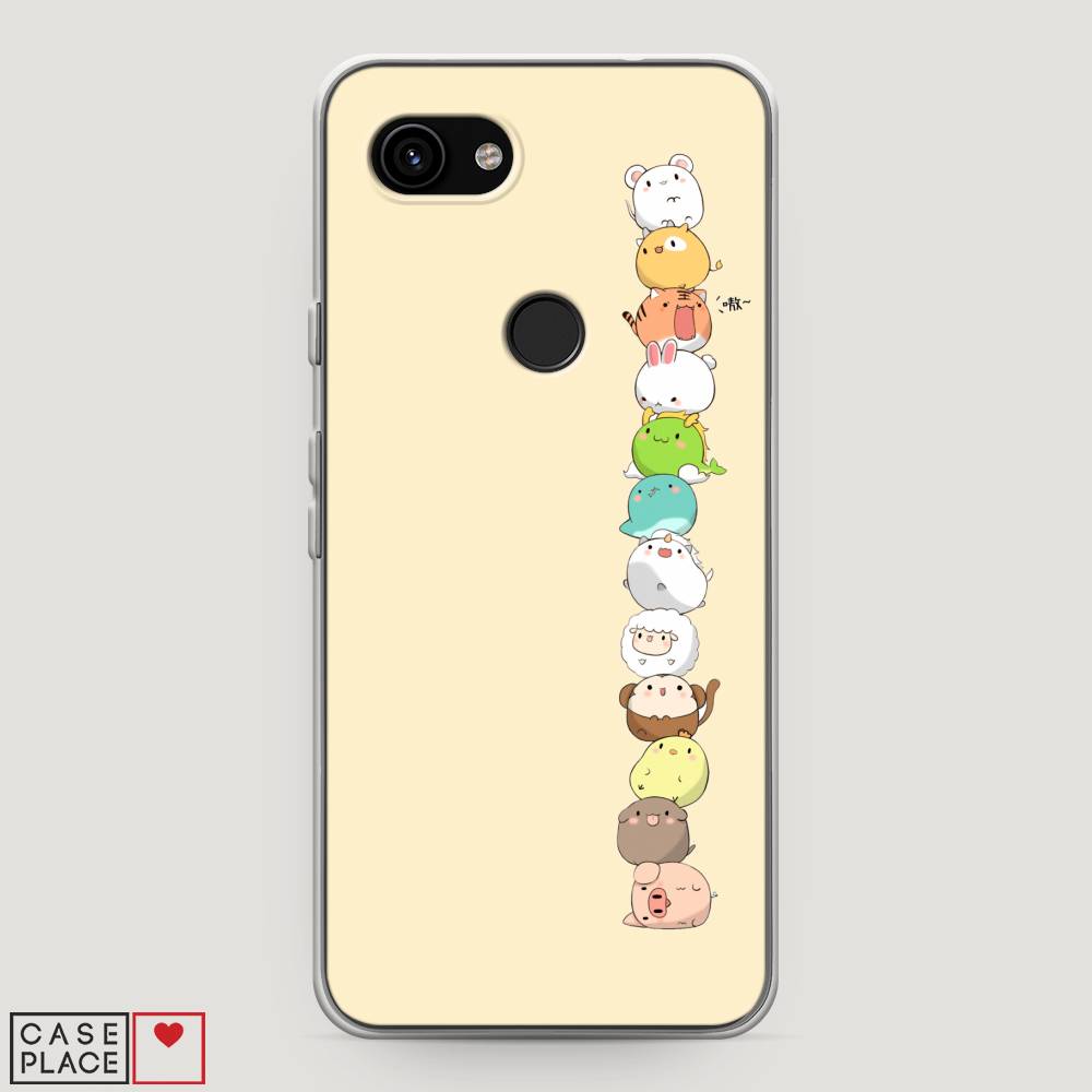 

Чехол Awog на Google Pixel 3a "Питомцы Чиби", Разноцветный, 270150-2