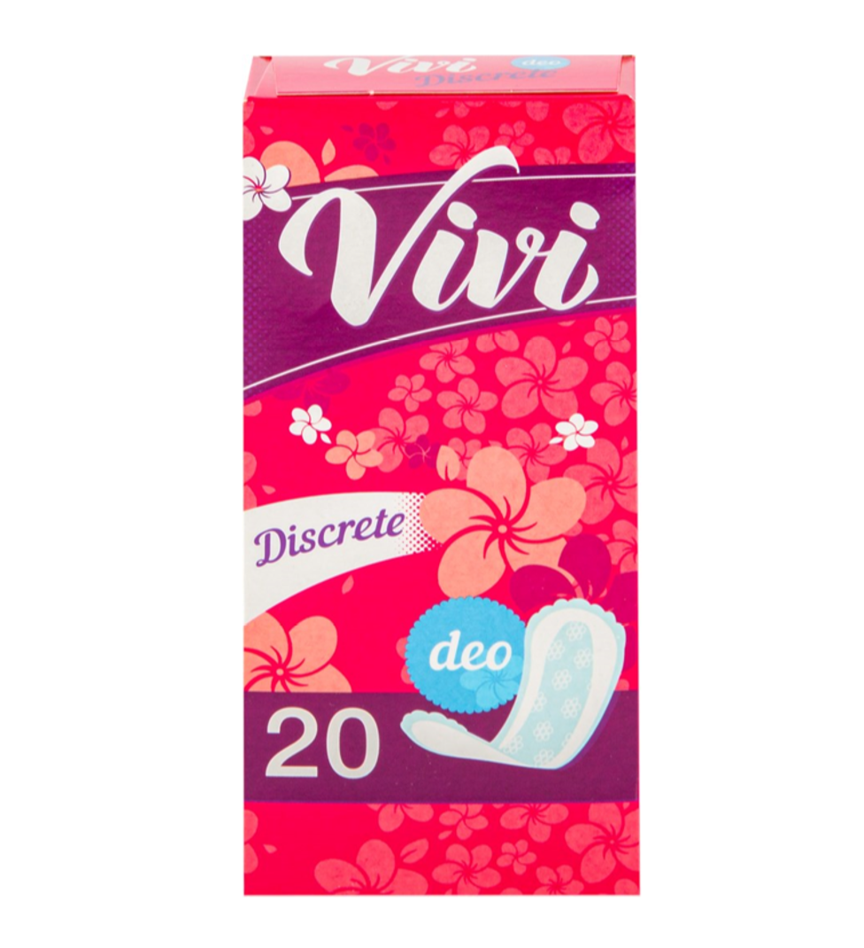 

Прокладки ежедневные Vivi Discrete Form Deo 20 шт, Белый