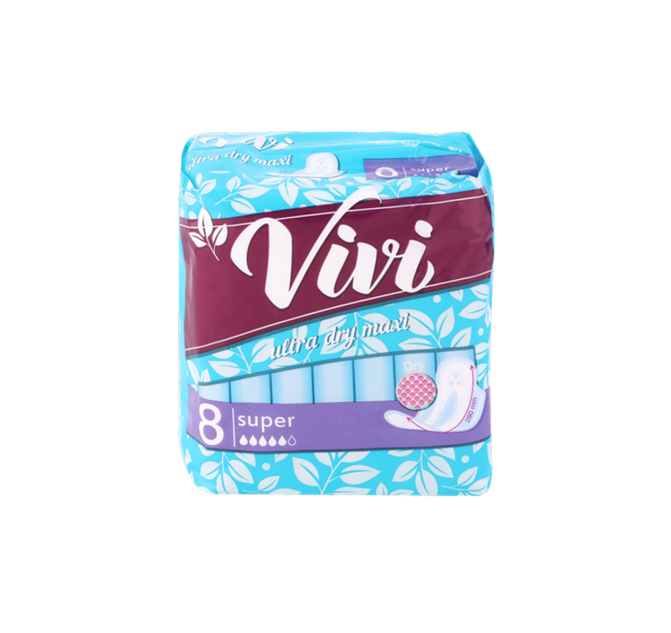 Прокладки женские гигиенические Vivi Ultra Super Dry 8 шт женские гигиенические прокладки peri ultra aroma super 9 шт хлопок