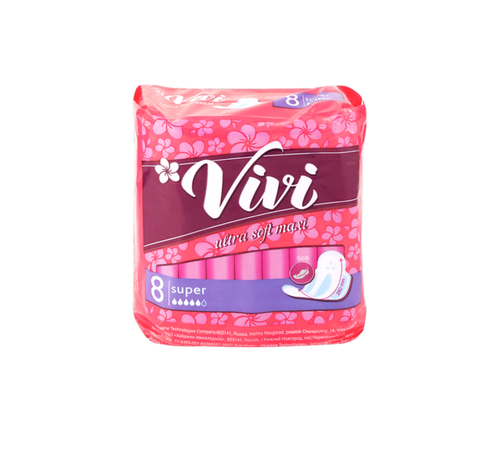 Прокладки женские гигиенические Vivi Ultra Super Soft 8 шт