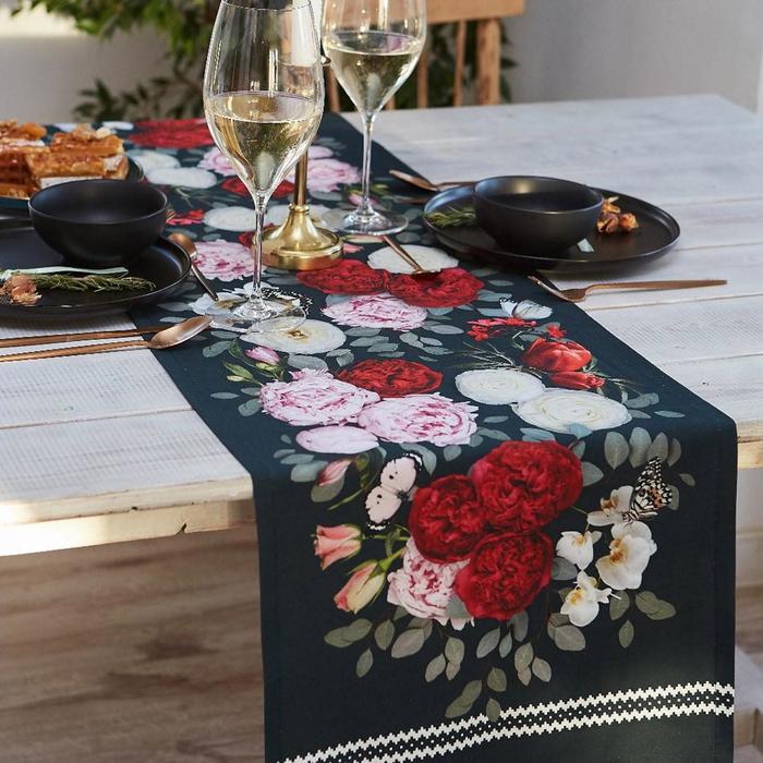 

Дорожка «Этель» Flowers 40x146 см, Белый, Calm