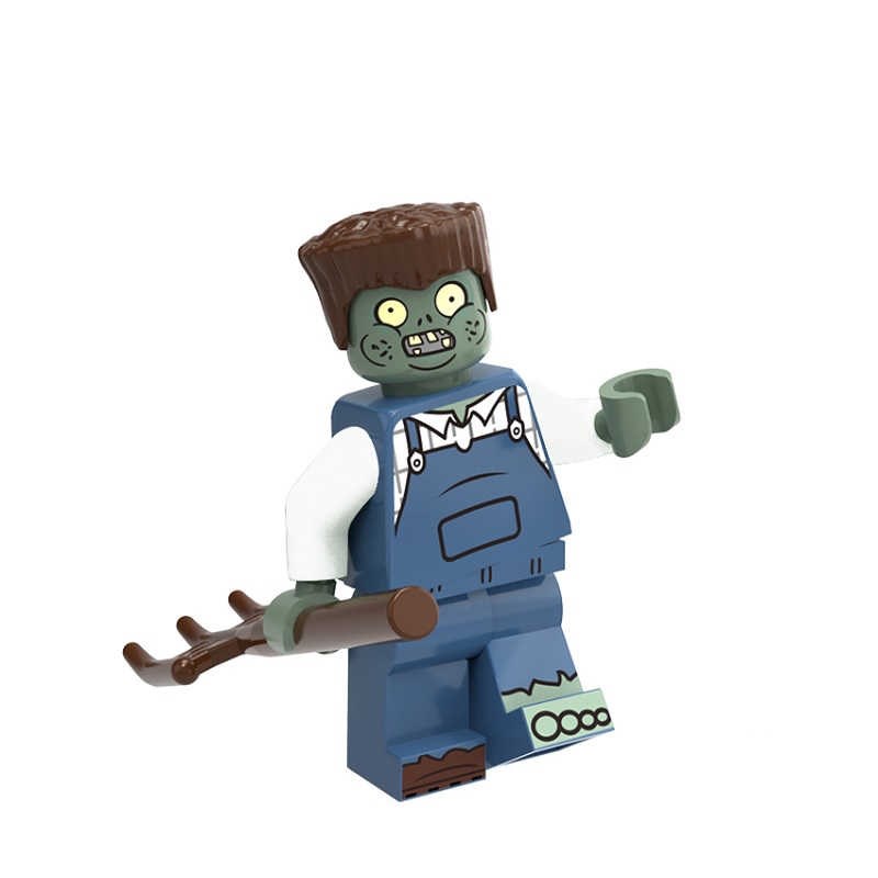 

Фигурка совместима с лего Зомби с граблями Plants vs. Zombies