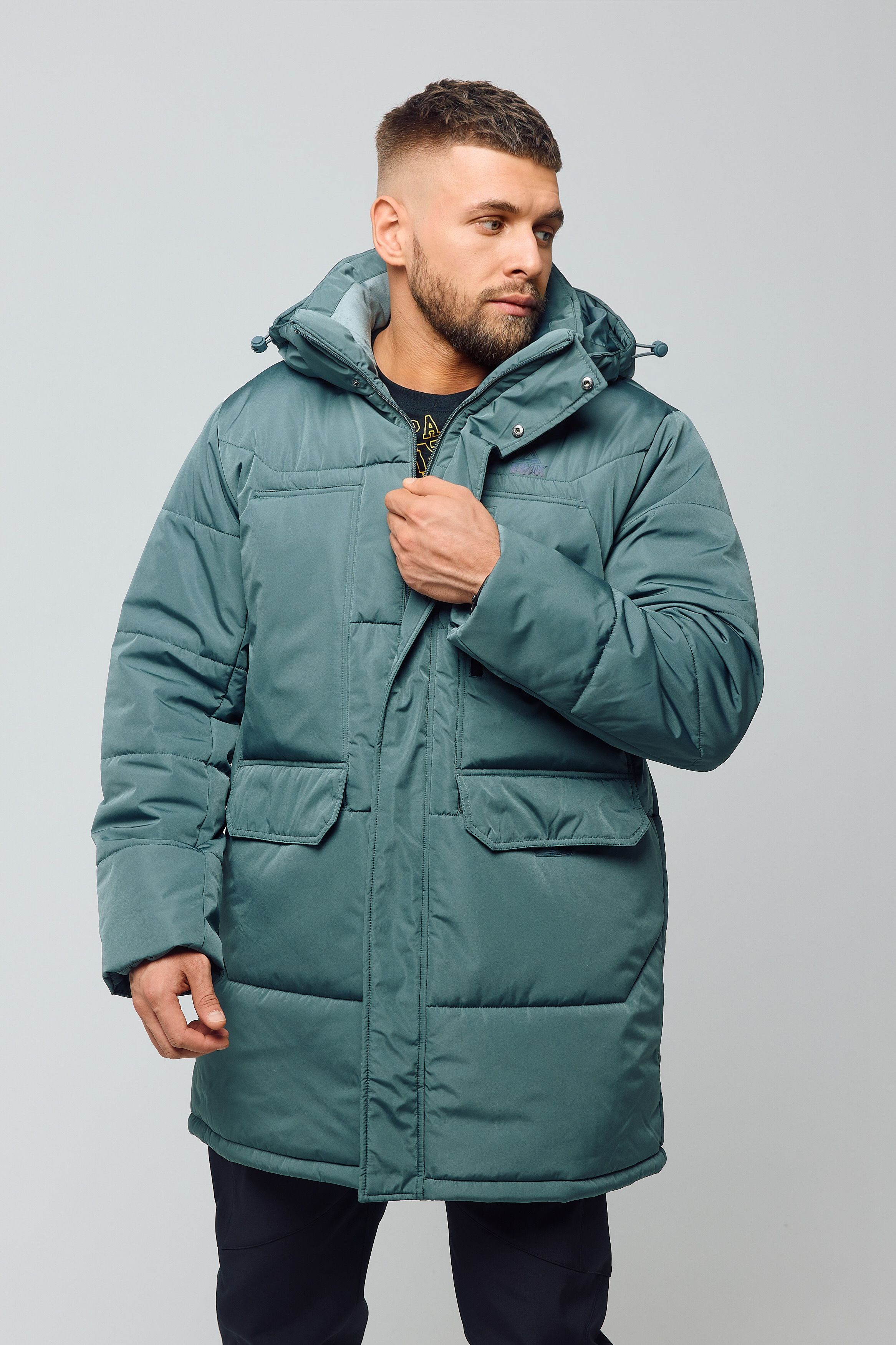 Зимняя куртка мужская PEAK FW5224081 зеленая XL