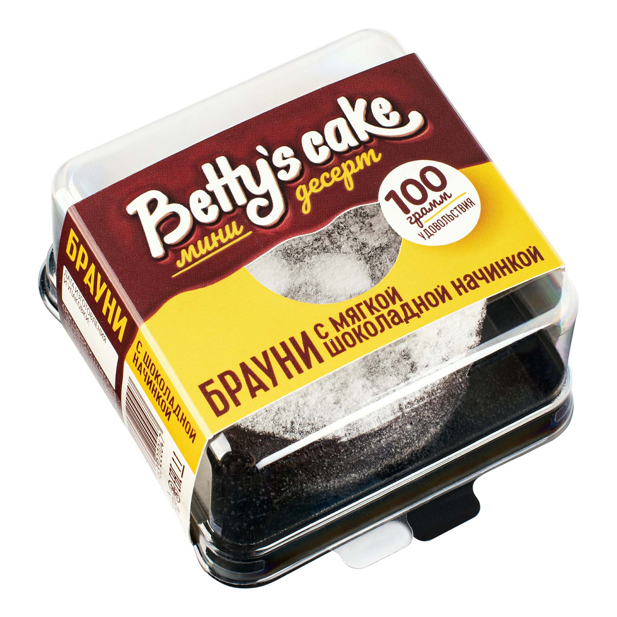 Пирожное Bettys cake Брауни шоколадный 100 г