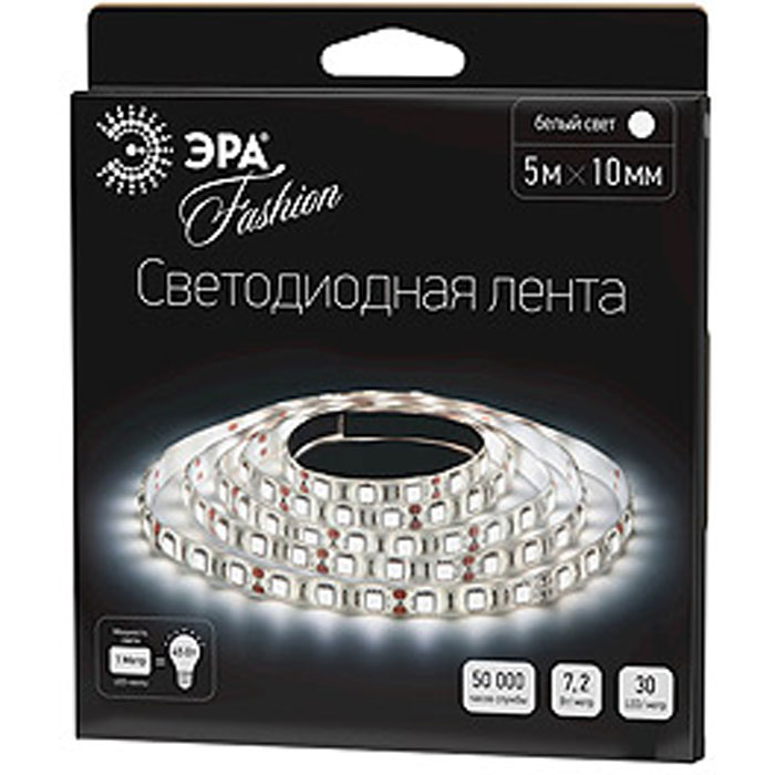 фото Светодиодная лента эра ls5050 30led ip20 w 5м era