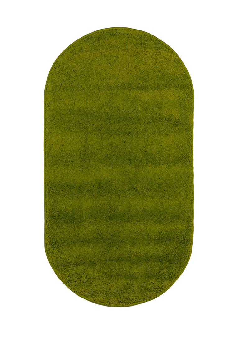 фото Ковер ворсовый shaggy зеленый 80х150 арт. ук-1001-04 овал kamalak tekstil