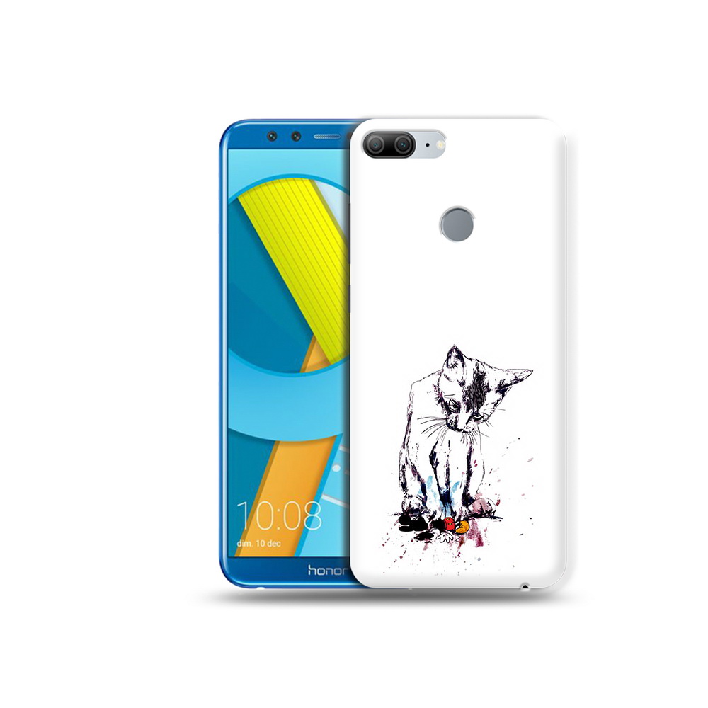 

Чехол MyPads Tocco для Huawei Honor 9 Lite кот и микки (PT117118.56.399), Прозрачный, Tocco