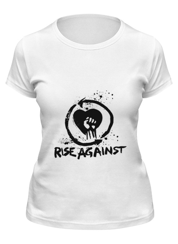 

Футболка женская Printio Rise against белая M, Белый, Rise against