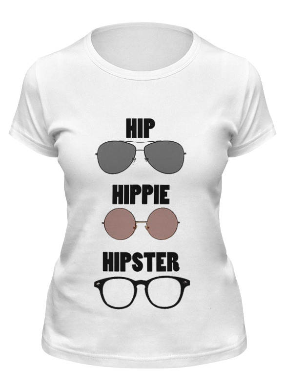 

Футболка женская Printio Hiphipihipster белая M, Белый, Hiphipihipster