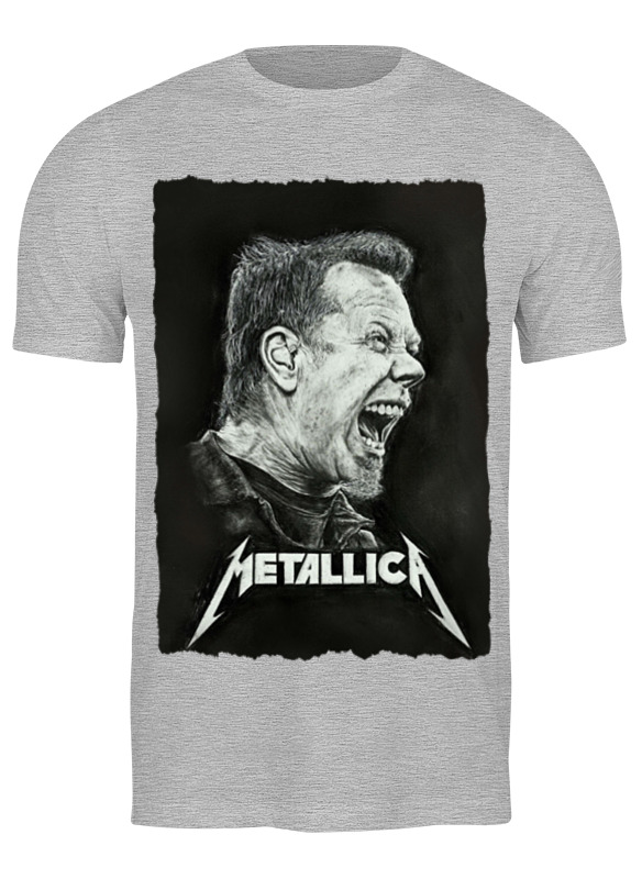 

Футболка мужская Printio Metallica серая 3XL, Серый, Metallica