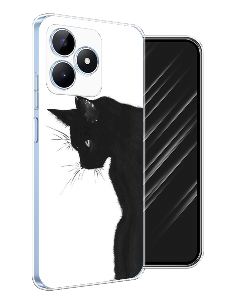 

Чехол Awog на Realme C60 "Black cat", Черный;белый, 2516550-1