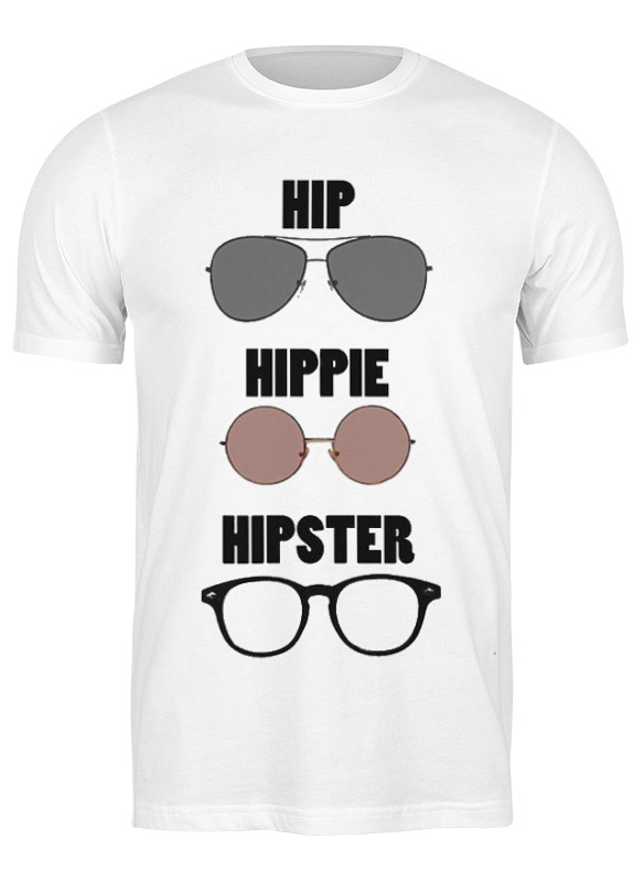 

Футболка мужская Printio Hiphipihipster белая M, Белый, Hiphipihipster