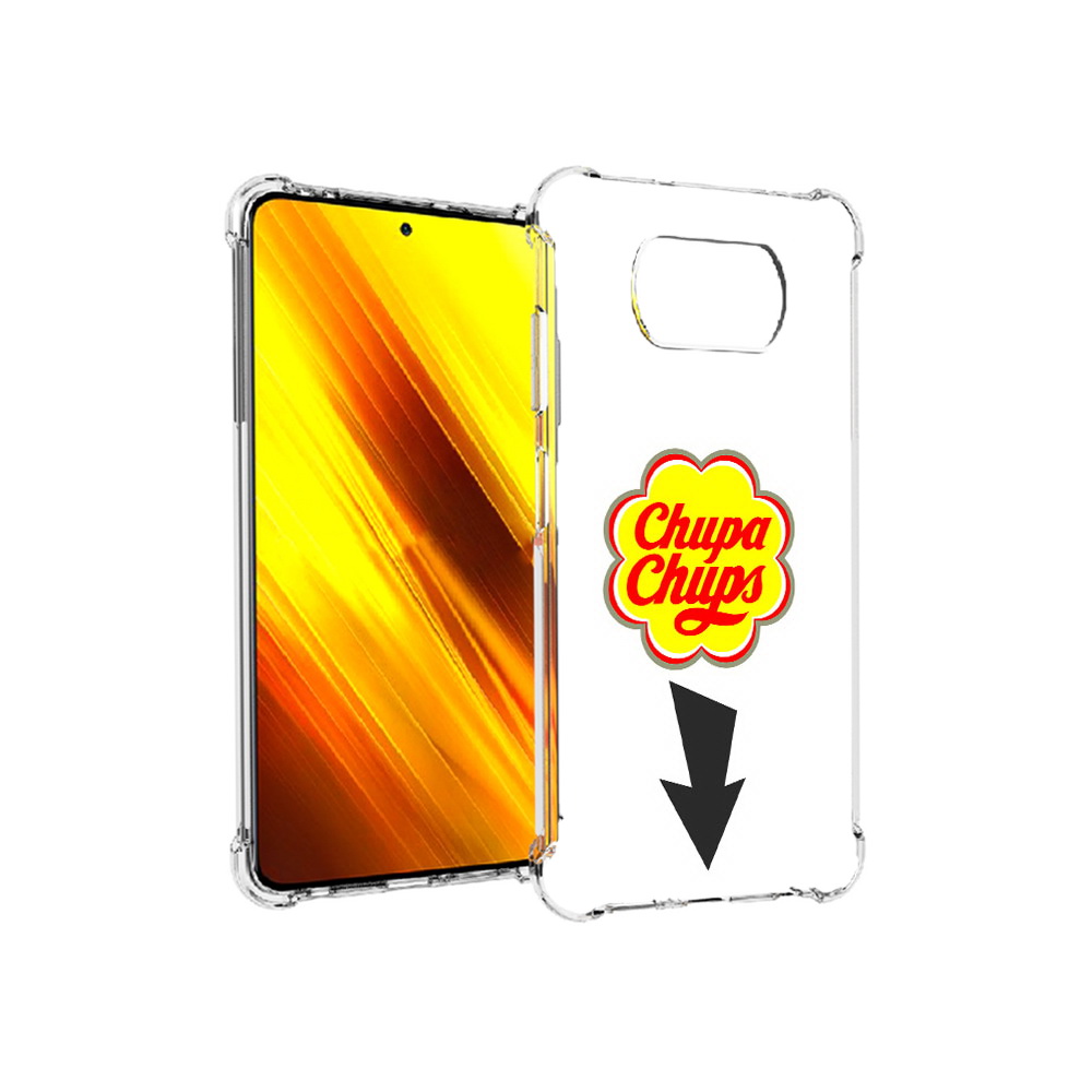 

Чехол MyPads Tocco для Xiaomi Poco X3 чупа чупс (PT154881.262.694), Прозрачный, Tocco