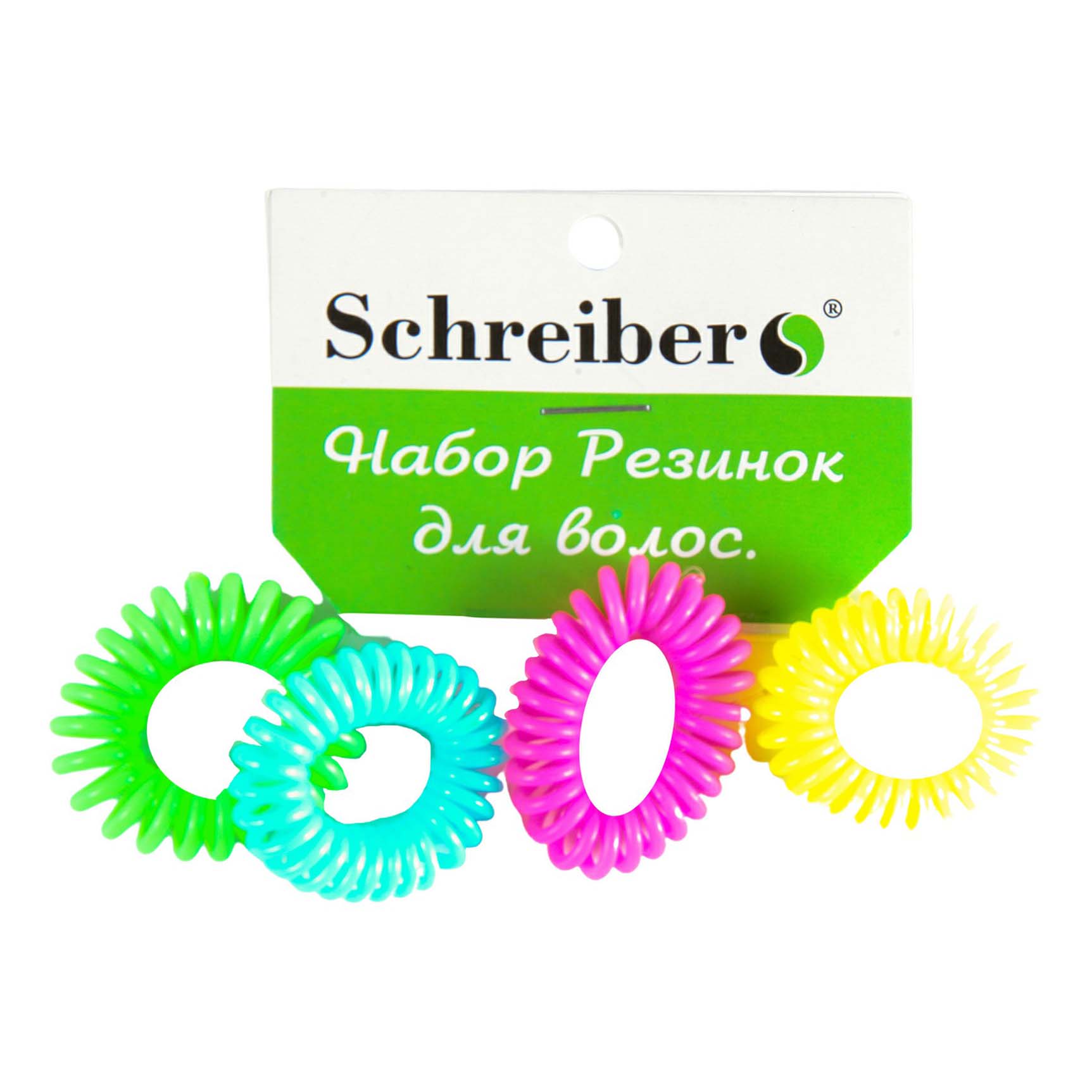 

Резинки для волос Schreiber пружинки 4 шт
