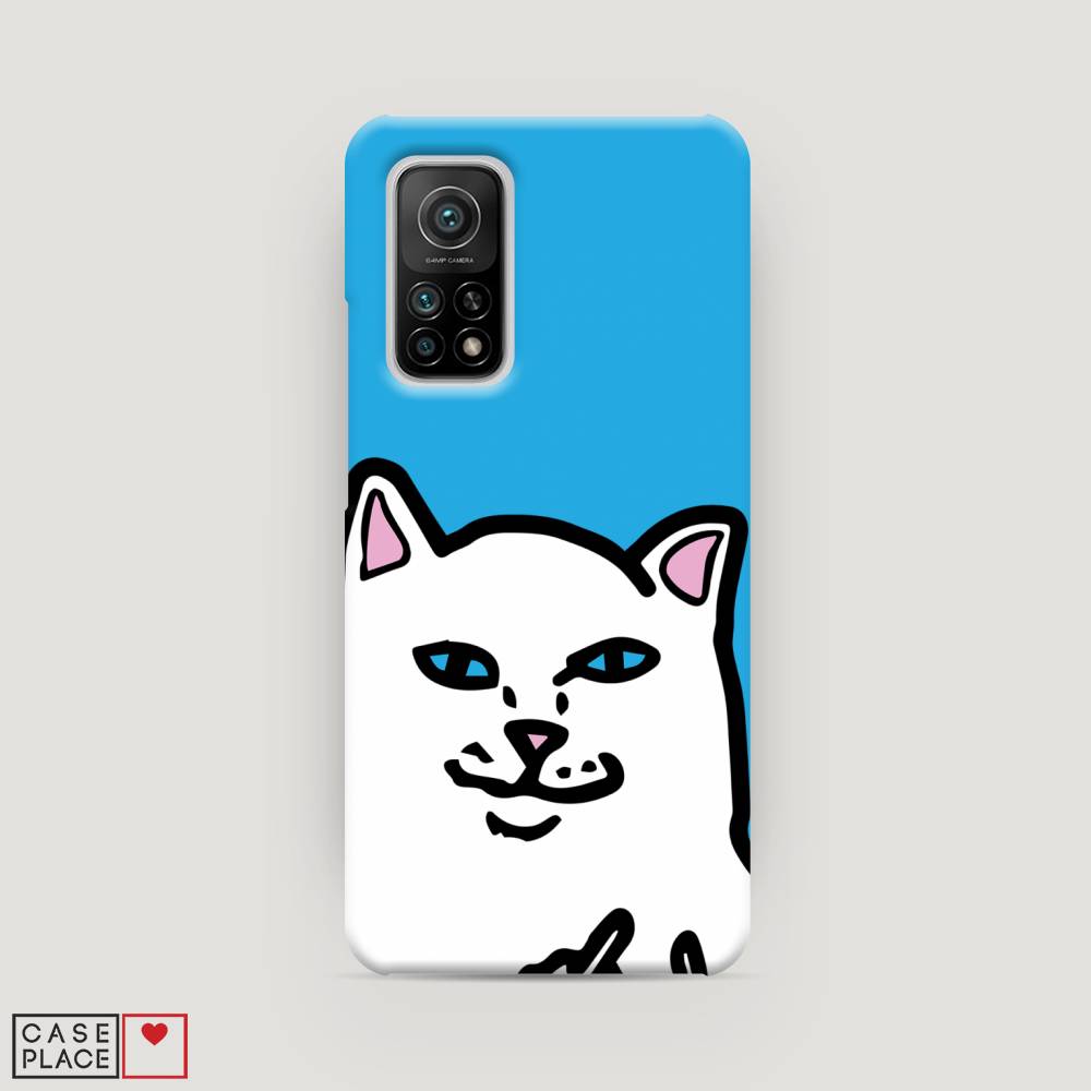 

Пластиковый чехол "Кот жесть" на Xiaomi Mi 10T, 39320-7