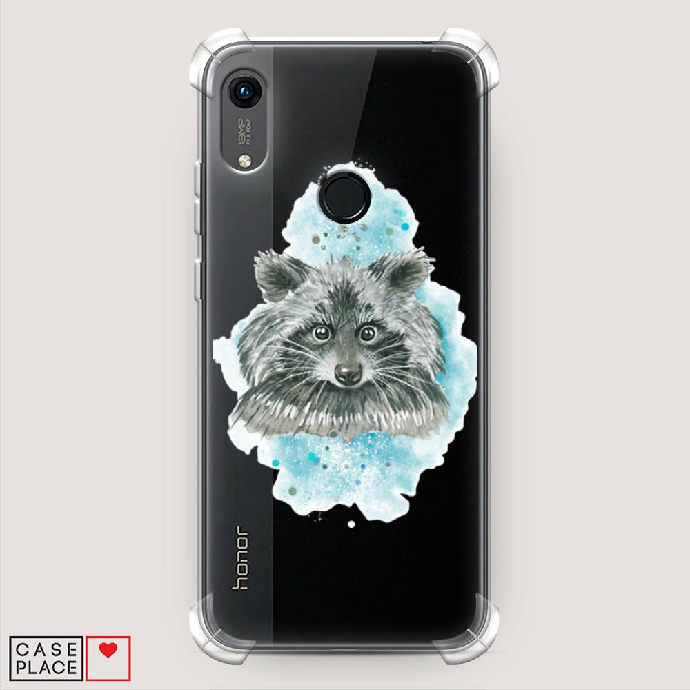 

Чехол Awog на Huawei Y6s "Енот в голубом облаке", Разноцветный, 611551-1